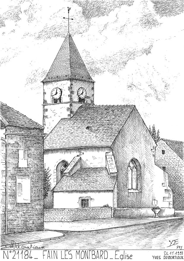 N 21184 - FAIN LES MONTBARD - église